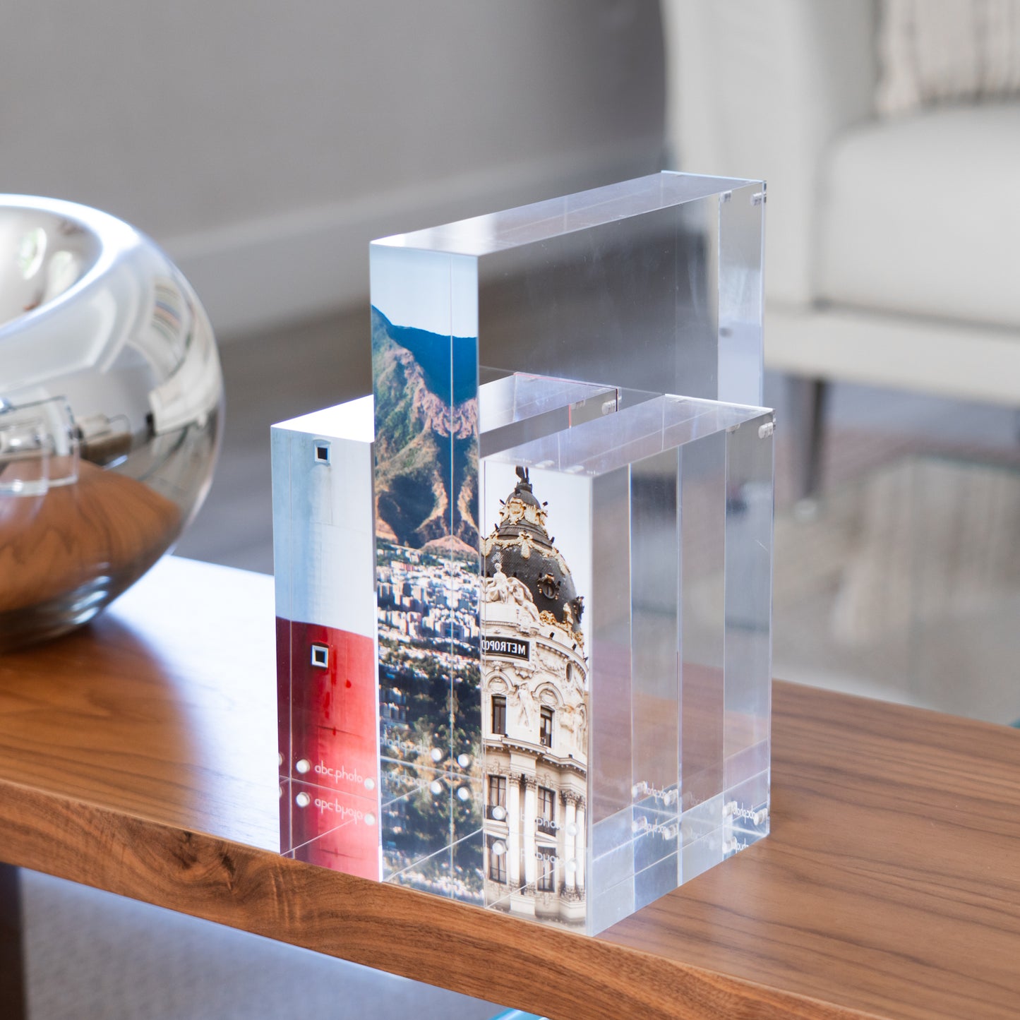 (1) 8" x 10" + (2) 5" x 7" Photo Story Block Set - (3) in Total